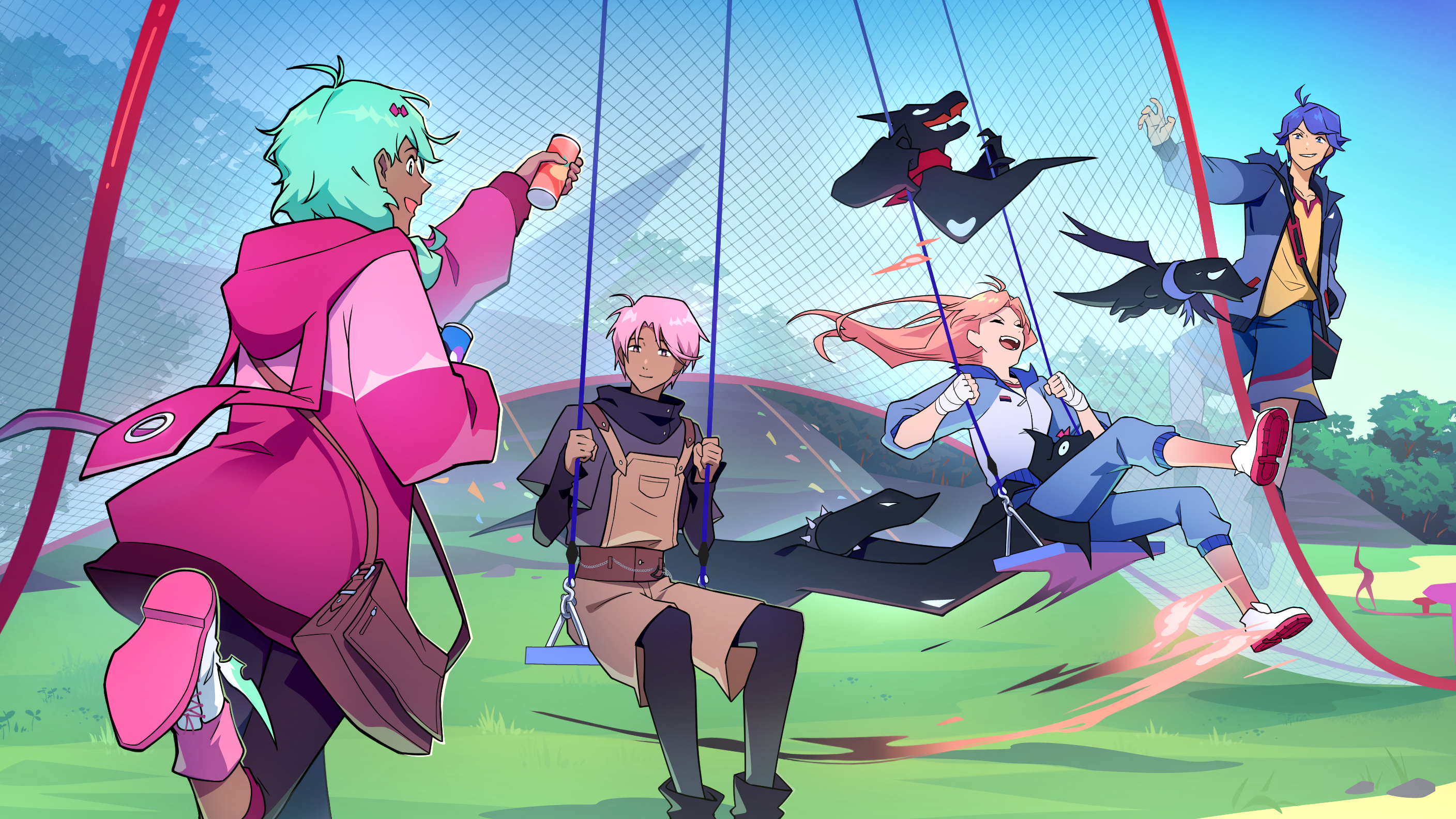 Freshmen at the playground